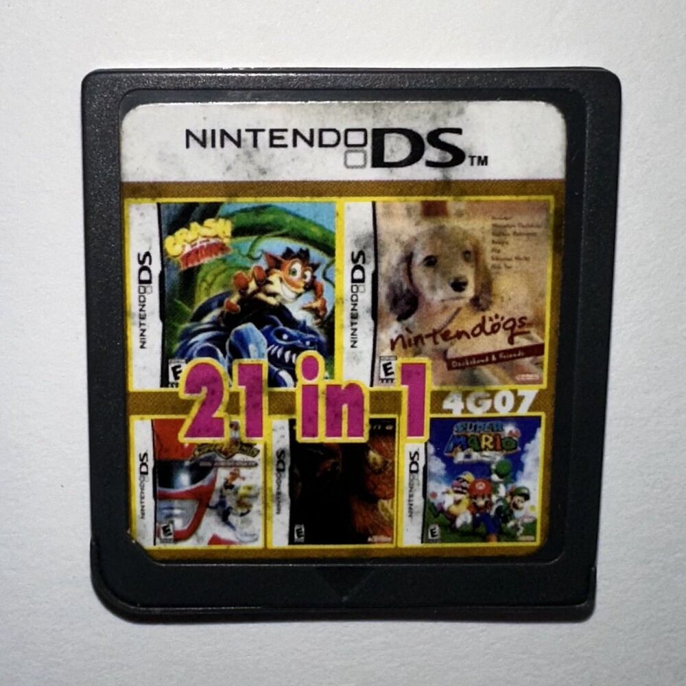 Nintendo DS 21 in 1 Game Cartridge Only Tested NDS